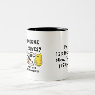 Tasse 2 Couleurs Chats Sardine