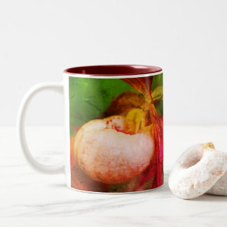 Tasse 2 Couleurs Chaussure Blanche Art Floral Personnalisé
