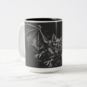 Tasse 2 Couleurs Chauve-souris plongeante - par BurnsInHell