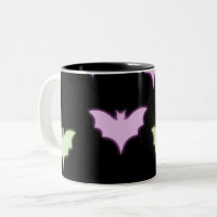 Chauves-souris violet rose néon coloré Halloween