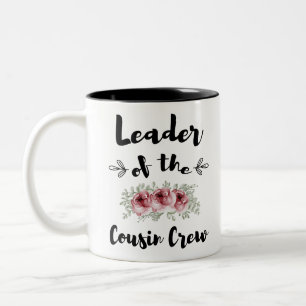 Tasse 2 Couleurs Chef de la Tribu des Cousins T-shirt drôle pour co