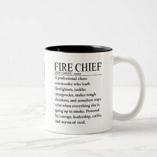 Tasse 2 Couleurs Chef des pompiers