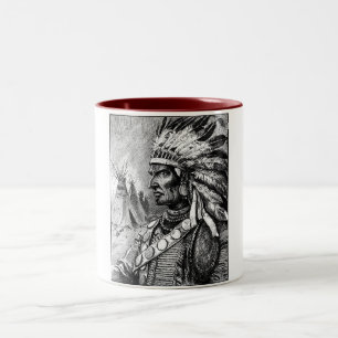 Tasse 2 Couleurs Chef indien américain