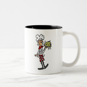 Tasse 2 Couleurs Chef Italien Avec Tshirts Spaghetti et Cadeaux