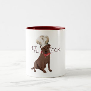 Tasse 2 Couleurs Chef Labrador Retriever Chocolat
