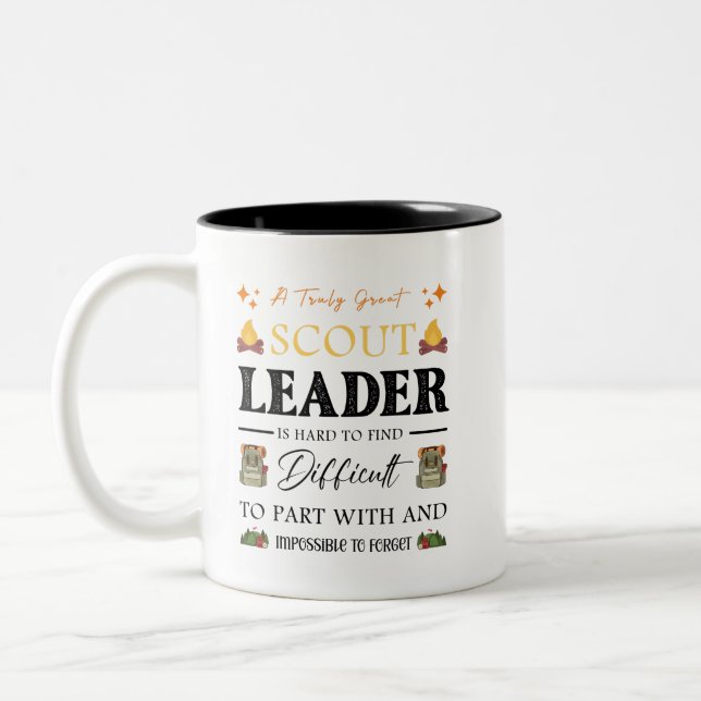 Tasse 2 Couleurs Chef scouts Nature Camping Randonnée garçon et fil (Gauche)