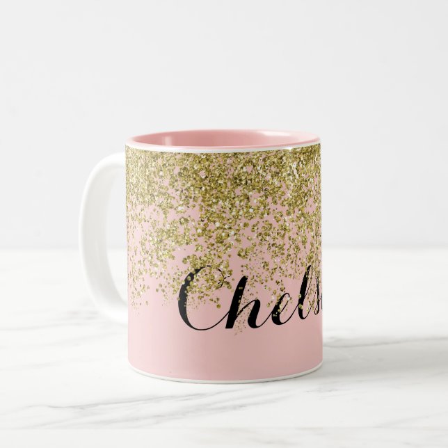 Tasse 2 Couleurs Chelsea Rose Quartz Glam (Devant gauche)