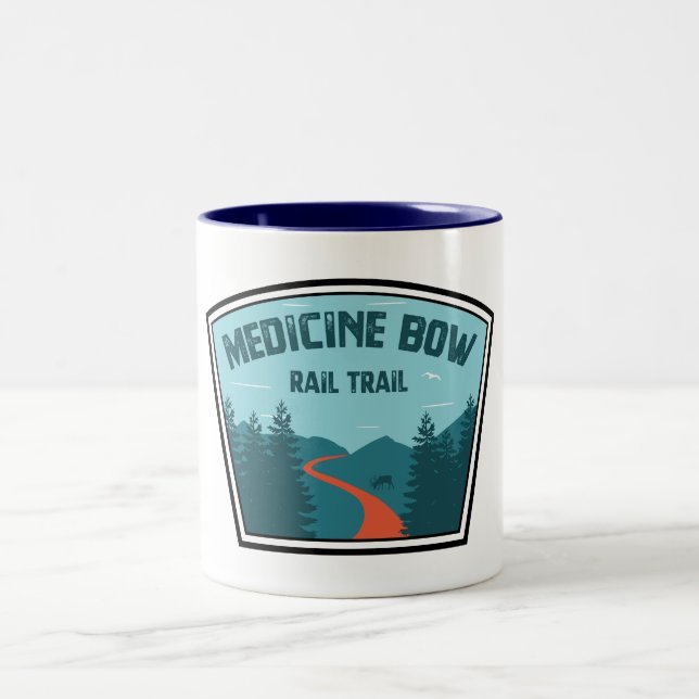 Tasse 2 Couleurs Chemin de chemin de fer Bow (Centre)