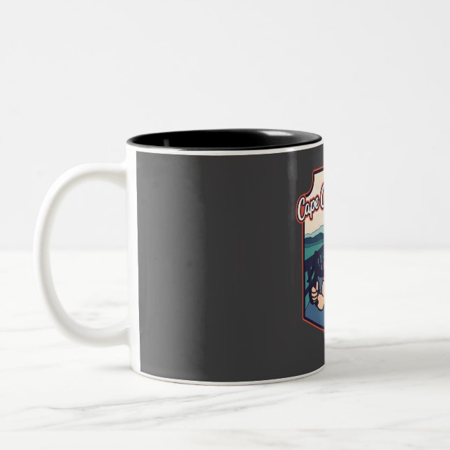 Tasse 2 Couleurs Chemin de fer Cape Cod - Biker (Gauche)