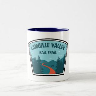 Tasse 2 Couleurs Chemin de fer de la vallée de Lamoille Vermont