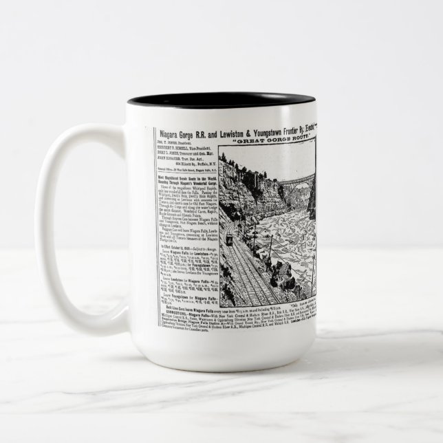 Tasse 2 Couleurs Chemin de fer Niagara Gorge         (Gauche)