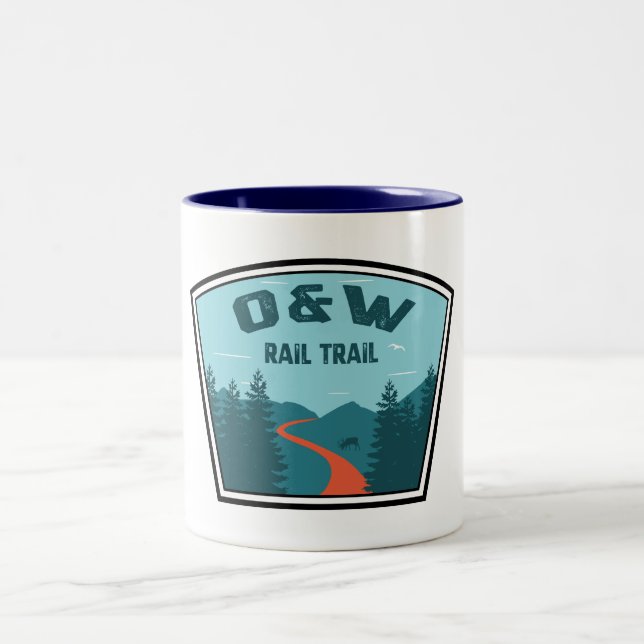 Tasse 2 Couleurs Chemin de fer O&W (Centre)