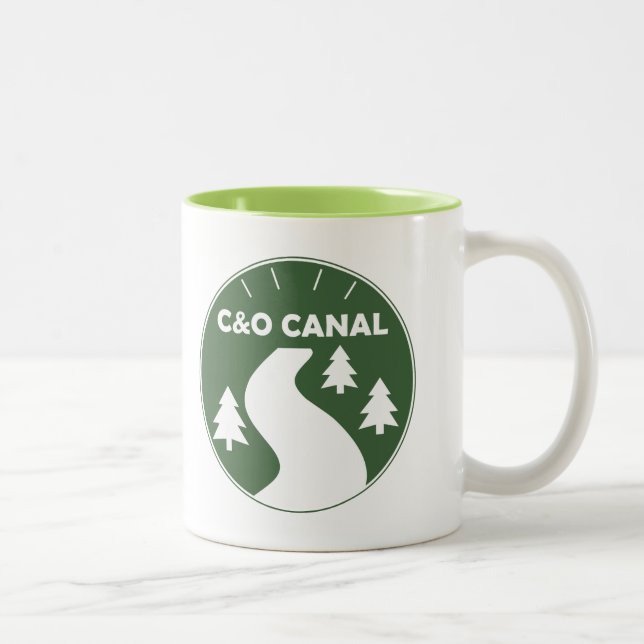 Tasse 2 Couleurs Chemin de halage de canal de C&O (Droit)