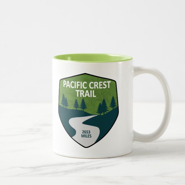 Tasse 2 Couleurs Chemin Pacific Crest (Droit)