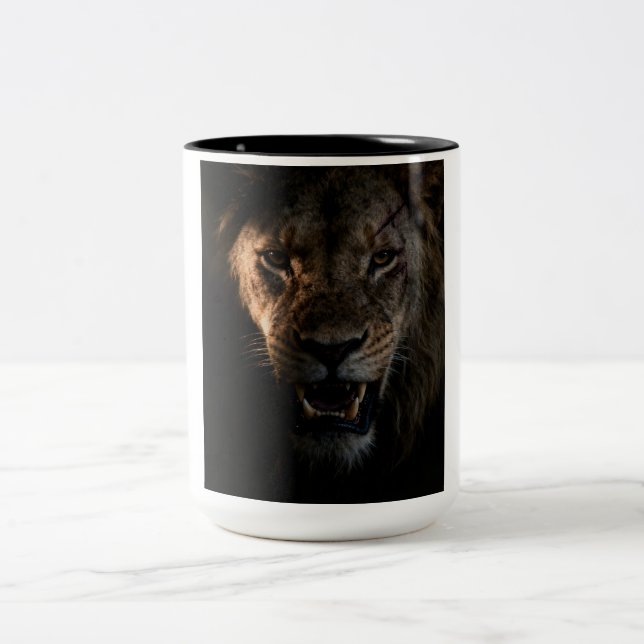 Tasse 2 Couleurs chemise avec un lion (Centre)
