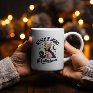 Tasse 2 Couleurs Chemise de chat Sphynx naturellement effrayante