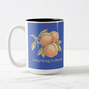 Tasse 2 Couleurs Chemise vintage pêche Tout va bien