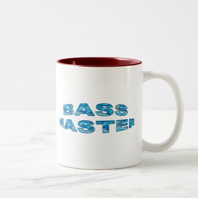 Tasse 2 Couleurs Chemises de pêche du maître de basse (Droit)