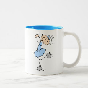 Tasse 2 Couleurs Chemises et Cadeaux de Patineuse Artistique Fille