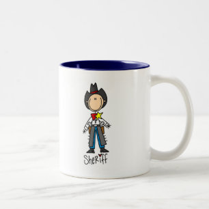 Tasse 2 Couleurs Chemises et Cadeaux de Shérif Cowboy