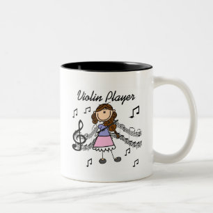 Tasse 2 Couleurs Chemises et Cadeaux pour Joueuse de Violon Fille e