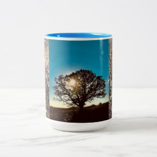 Tasse 2 Couleurs Chêne de fer, Lever du soleil de l'automne, Wisco