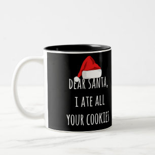 Tasse 2 Couleurs Cher Père Noël, j'ai mangé tous vos cookies