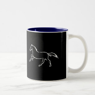 Tasse 2 Couleurs Cheval blanc