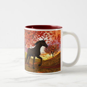Tasse 2 Couleurs Cheval d'automne