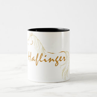 Tasse 2 Couleurs Cheval de Haflinger