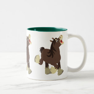 Tasse 2 Couleurs Cheval de la Mare Exubérante