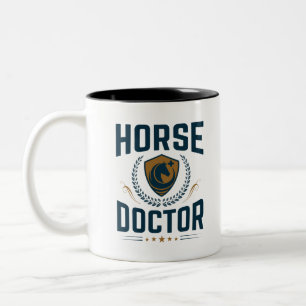 Tasse 2 Couleurs Cheval Docteur Equine Vétérinaire