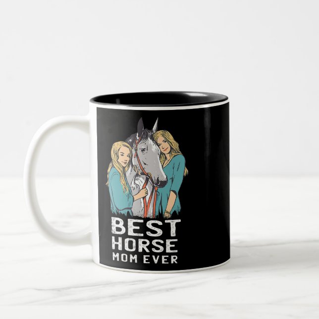 Tasse 2 Couleurs Cheval Meilleur Cheval Maman Jamais Mignonne Cheva (Gauche)