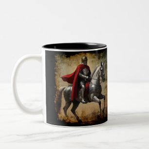 Tasse 2 Couleurs Chevalier médiéval à cheval