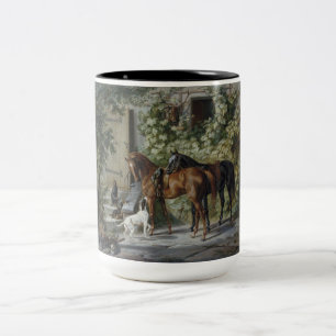Tasse 2 Couleurs Chevaux à la Porche (par Albrecht Adam)