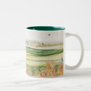 Tasse 2 Couleurs Chevaux dans une ferme