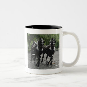 Tasse 2 Couleurs Chevaux en marche