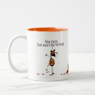 Tasse 2 Couleurs Chevaux mignons d'automne se cachant de la bande