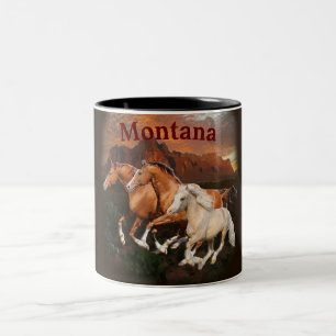 Tasse 2 Couleurs Chevaux sauvages d'Arizona