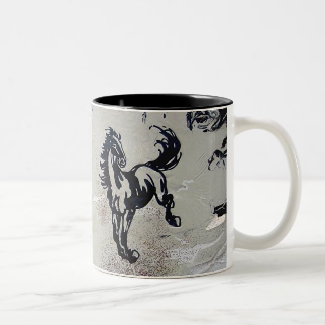 Tasse 2 Couleurs "Chevaux volants" (Droit)