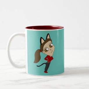 Tasse 2 Couleurs chibi catgirl