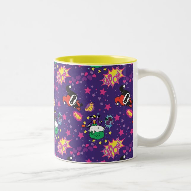 Tasse 2 Couleurs Chibi Joker et Harley Motif (Droit)