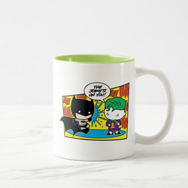 Tasse 2 Couleurs Chibi Joker Pranking Chibi Batman (Droit)