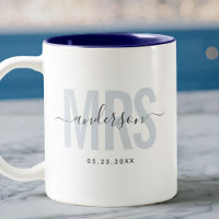 Chic Nouvelle MRS Nom personnalisé Date de mariage