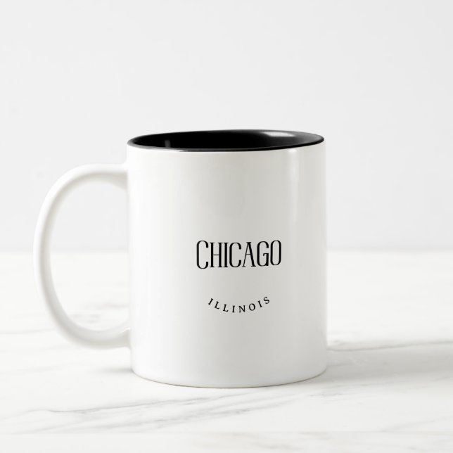 Tasse 2 Couleurs Chicago IL (Gauche)