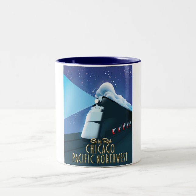 Tasse 2 Couleurs Chicago Pacifique Nord-Ouest (Centre)