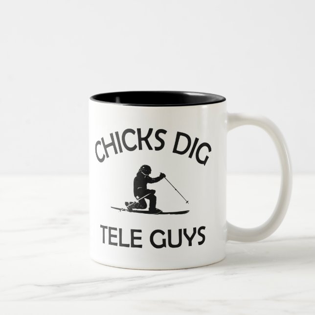 Tasse 2 Couleurs Chicks Creg Tele Guys (Droit)