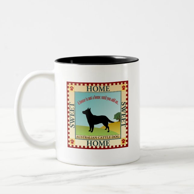 Tasse 2 Couleurs Chien australien de bétail (Gauche)