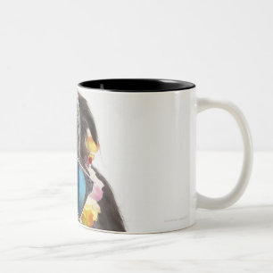 Tasse 2 Couleurs Chien avec les lunettes de soleil et le parfait