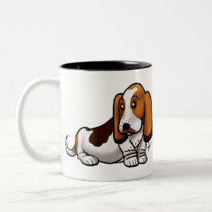 Tasse 2 Couleurs Chien - Basset Hound
